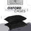 Luxury 200 TC Cotton Oxford Pillowcase Set Soft Smooth Breathable Fabric with 5cm Edge Border Durable Comfortable Easy Care Bedding Pair-98759127