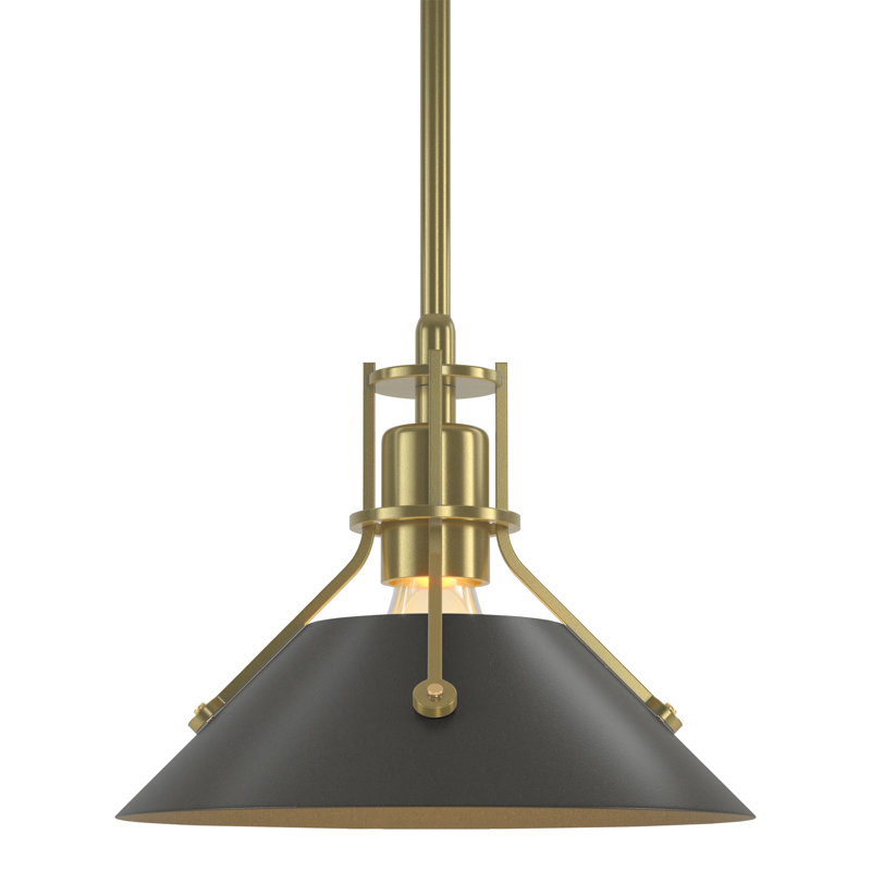 Henry 1 - Light Single Cone Pendant, 54.7'' H X 9.2'' W X 9.2'' D, Oil Rubbed Bronze, Vintage Platinum