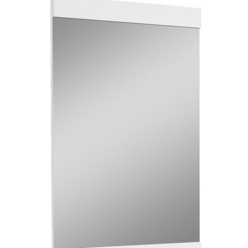 Flat Wall Mirror, White