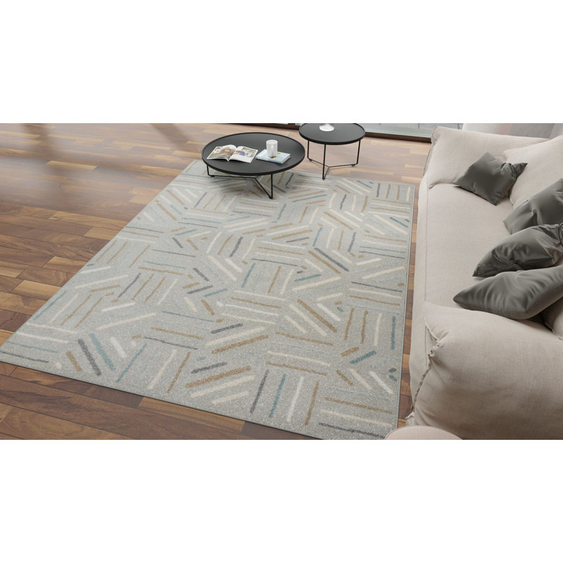 Khem Geometric Indoor Rug, Rectangle 2'6" x 4'