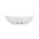 Eclisse 23" x 15" White Vitreous China Oval Bathroom Vessel Sink with Overflow