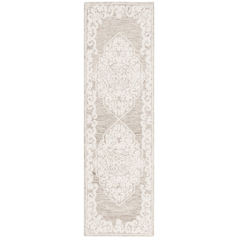 Massai Abstract Hand Tufted Wool With Cotton Cloth Backing Oriental Rug, Runner 2'3" x 8'
