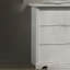 Commode blanche à 6 tiroirs avec poignées noires Elettra