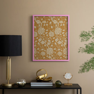Impression abstraite vintage encadrée LIX - bois massif