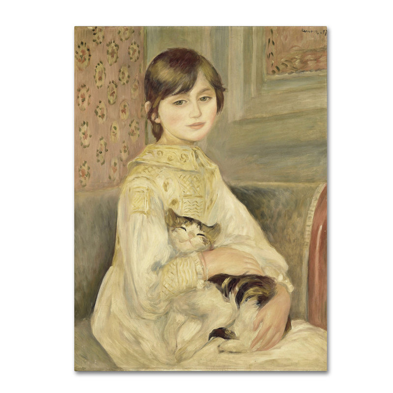 Renoir 'Julie Manet' Beige and Gray Canvas Art