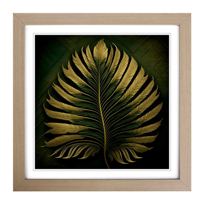 Palm Leaf Ornamental - Framed Print