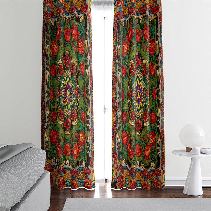 Panneau de rideau semi-transparent Danmask, L 56 po x L 78 po
