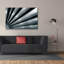 «Industrial Abstract - Vanish Point Metal 1» par Life BeautifuLEE, art mural sur toile, 60 po x 40 po