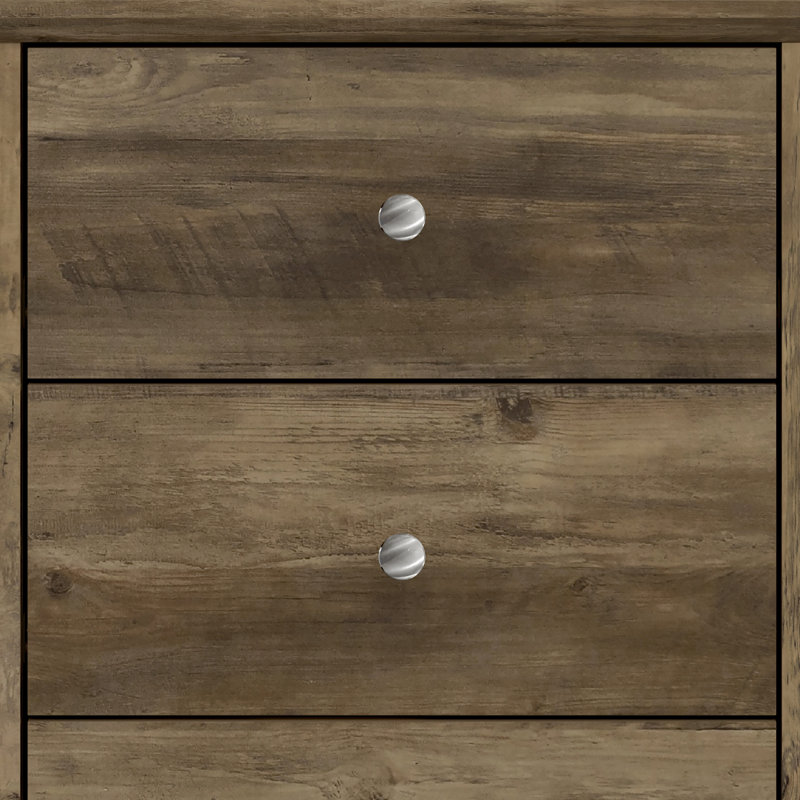 Tevrat 6 Drawers Double Dresser, Knotty Oak