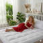 4Inch/ 10cm Microfiber Mattress Topper-1058628144