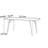 Unique and simple rectangular dining table-392605590
