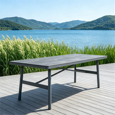 79.05'' L Rectangular Outdoor Dining Table