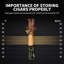 16L Electric Cigar Humidor with Cooler & Hygrometer (100 Capacity)