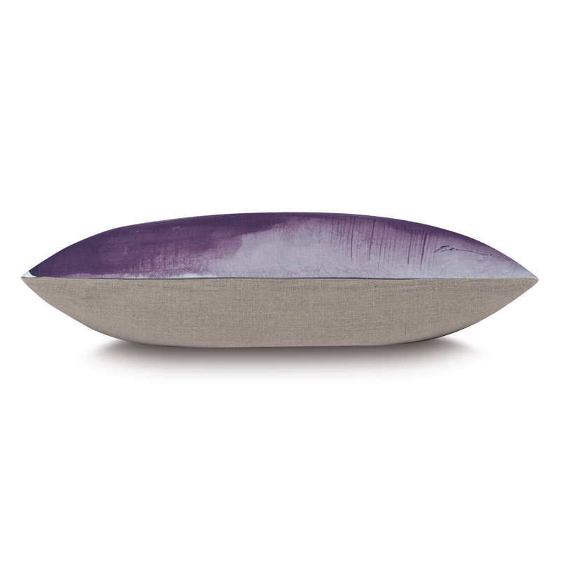 Coussin Palette, Abstrait mauve, Rectangle H 13 po x l 22 po