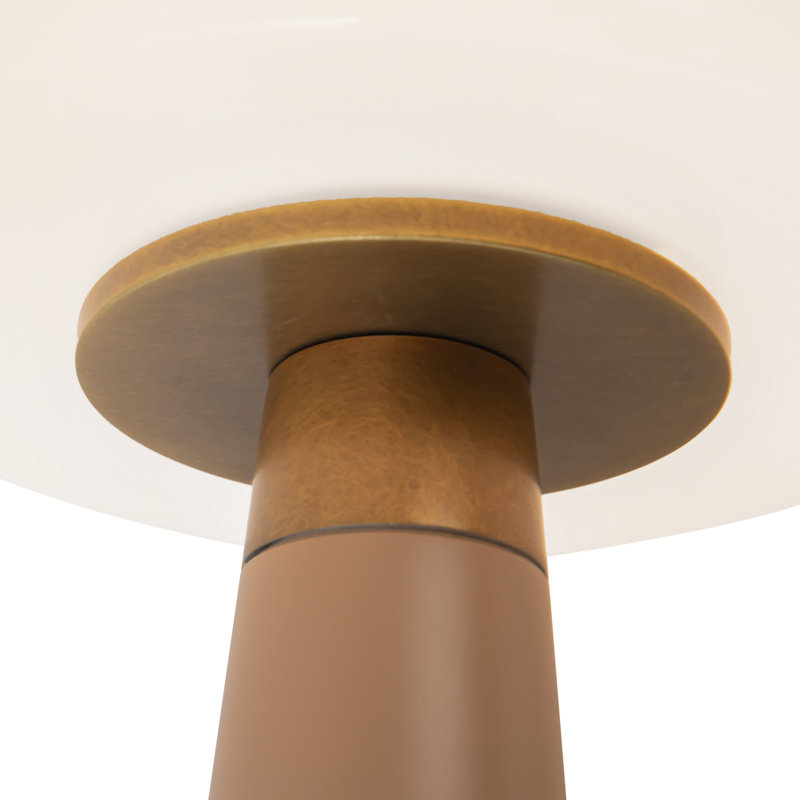 Clemence 11-in Red dimmable LED Table Lamp, Pink