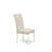 5 Piece Dining Room Table Set Includes a Round Kitchen Table with Dropleaf & Shelves and 4 Light Beige Linen Fabric Parson Chairs, Linen White-23389038-23389009