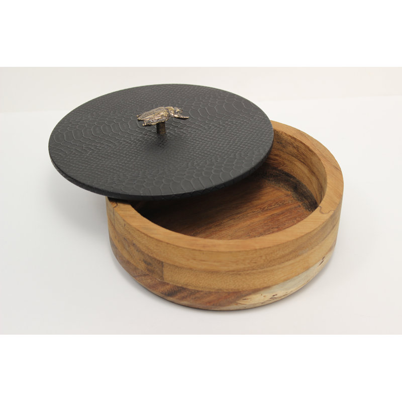 Black Beetle Wood Tortilla Holder