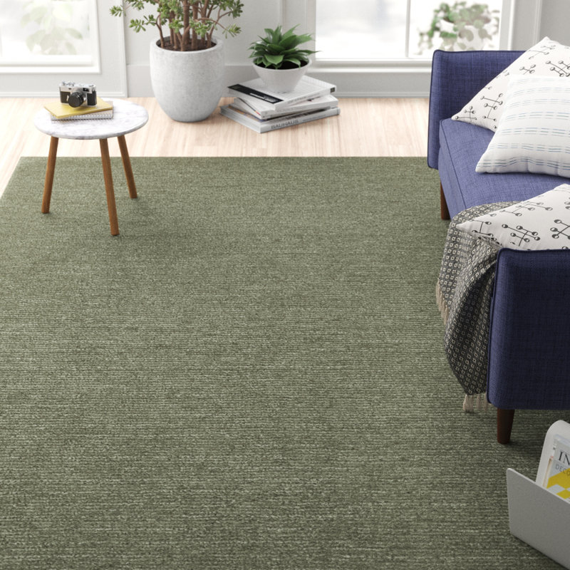 Cloud Tufted Moss Green Rug, Rectangle 120 x 170cm
