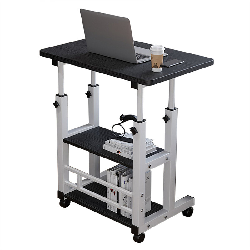 Height Adjustable Laptop Desk with Wheels