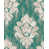 Coton cyan / blanc cassé