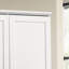 Armoire de rangement blanche L 35 po avec porte de rangement pivotante Lino