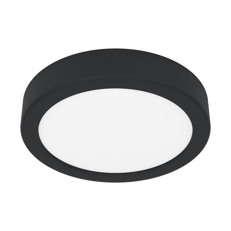 Plastic Flush Mount, Black, Matte Black