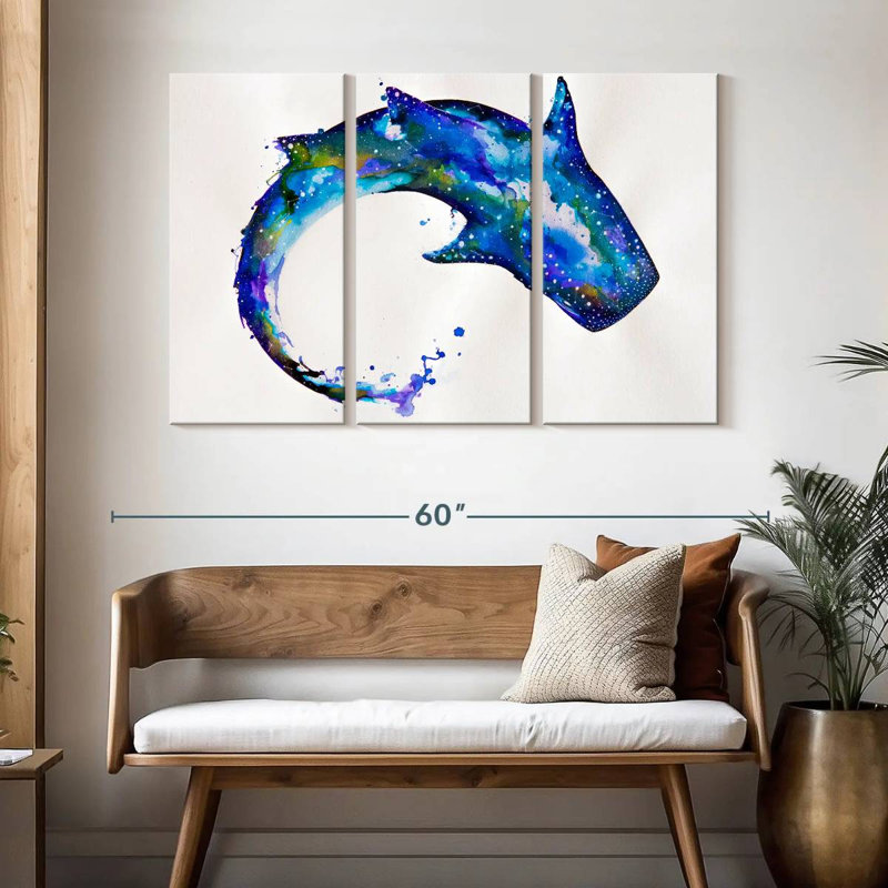 Brampt Celestial Shark, 32" H x 50" W