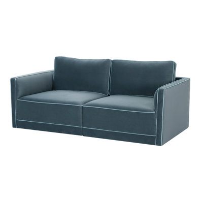 Clairah Misty Blue Modular Loveseat