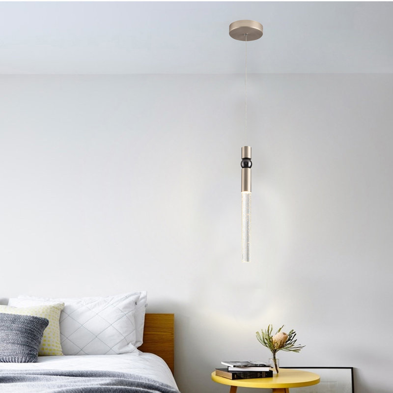 Dage 1 - Light LED Single Pendant, Brushed Nickel