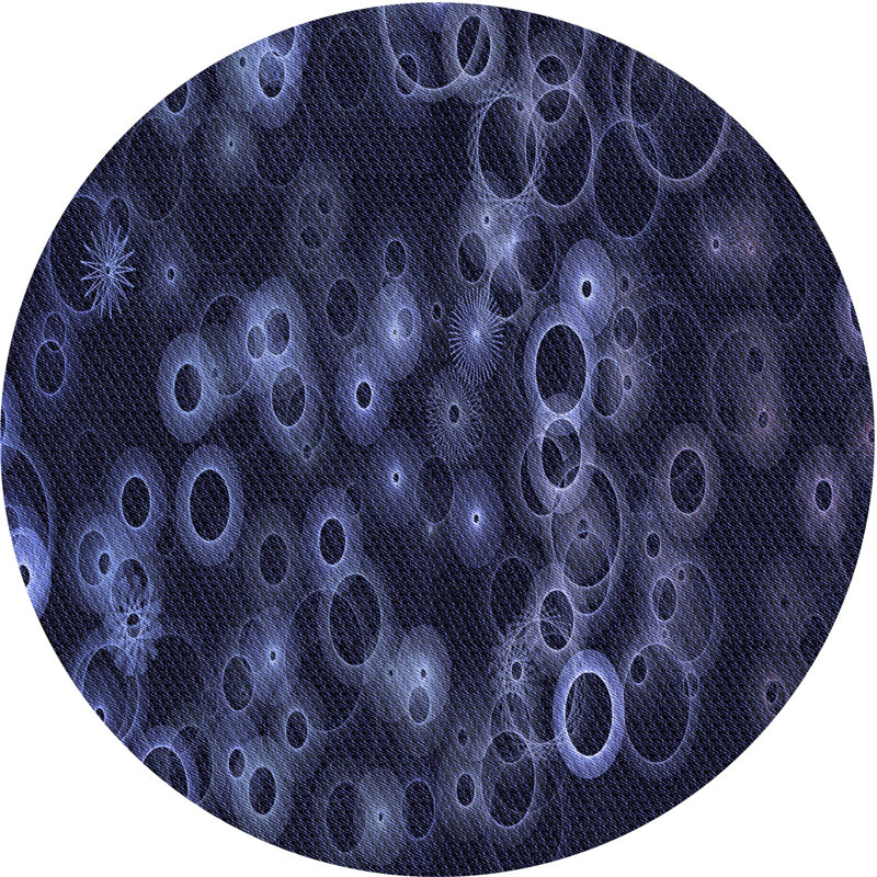Polka Dots Indoor Rug, Round 4'