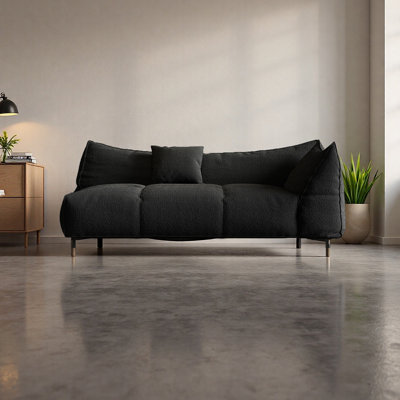 Luxury flannelette Solid wood Chaise Lounge