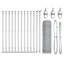 Vidaxl Fence With Posts PVC-Coated Steel-116797866-116797868