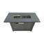 25 H x 42 W Outdoor Fire Pit Table with Lid (Grey)