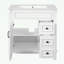 Meuble-lavabo avec lavabo en céramique, 2 tiroirs et tablette réglable-2031288049