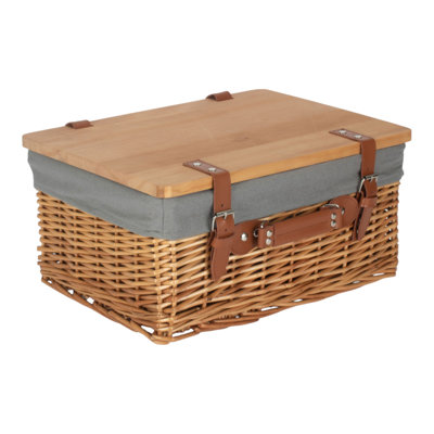 Fleur De Lis Living Wicker Decorative Basket