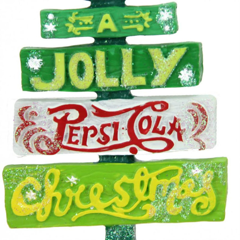 Ornement de Noël vert scintillant vert 4 "(102mm)