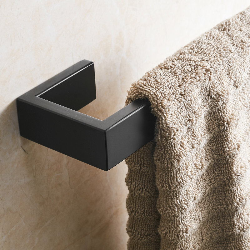 Porte-serviettes de salle de bain à angle simple en acier inoxydable Sus304