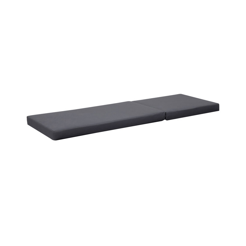 Dark Grey Water- Chaise Cushion - Foam Hook And Loop Fastenings 27.75W X 77.45D 3.92H Sophisticated Style / Lounge In Lining Filling Ties