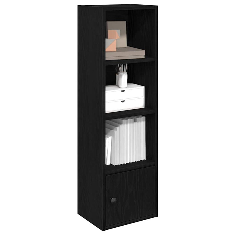 Conary 31cm W Bookcase, Black Oak, (4 Shelves) 102cmH x 31cmW x 24cmD