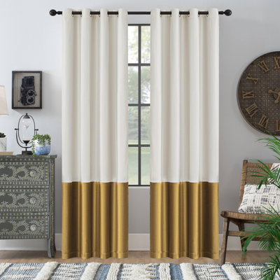 100% Full Blackout Velvet Curtains,2 Panels