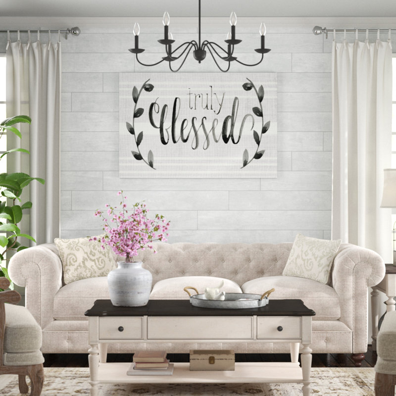 Our Nest is Blessed II by Jennifer Paxton Parker - Wrapped Canvas Typography Print, 81cm H x 122cm W, Wrapped Canvas