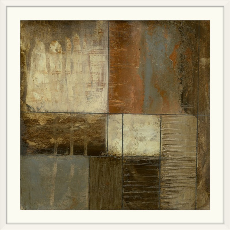 « ii » jennifer grolier, reproduction d’art Re-Defined, H 38 po x l 38 po x P 1 po, Cadre blanc