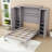 Wooden Murphy Bed with Shelves and Wardrobes-354532384-354532390