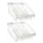 Small Deep Bin Tray Kit with Adjustable Dividers, up to 3 Compartments for Pegboard or Slatwall