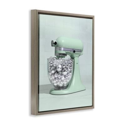 Disco Kitchen Mixer over Green Floating Frame, design by LISH Creative