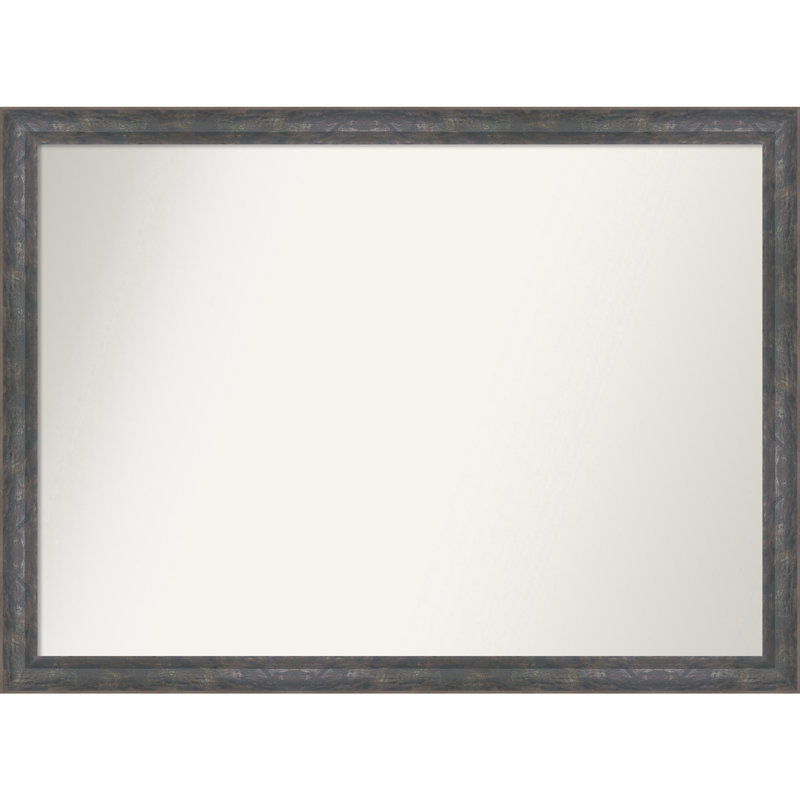 Earmon Solid Wood Wall Mirror, Gold, 30.25" x 41.25", Rectangle