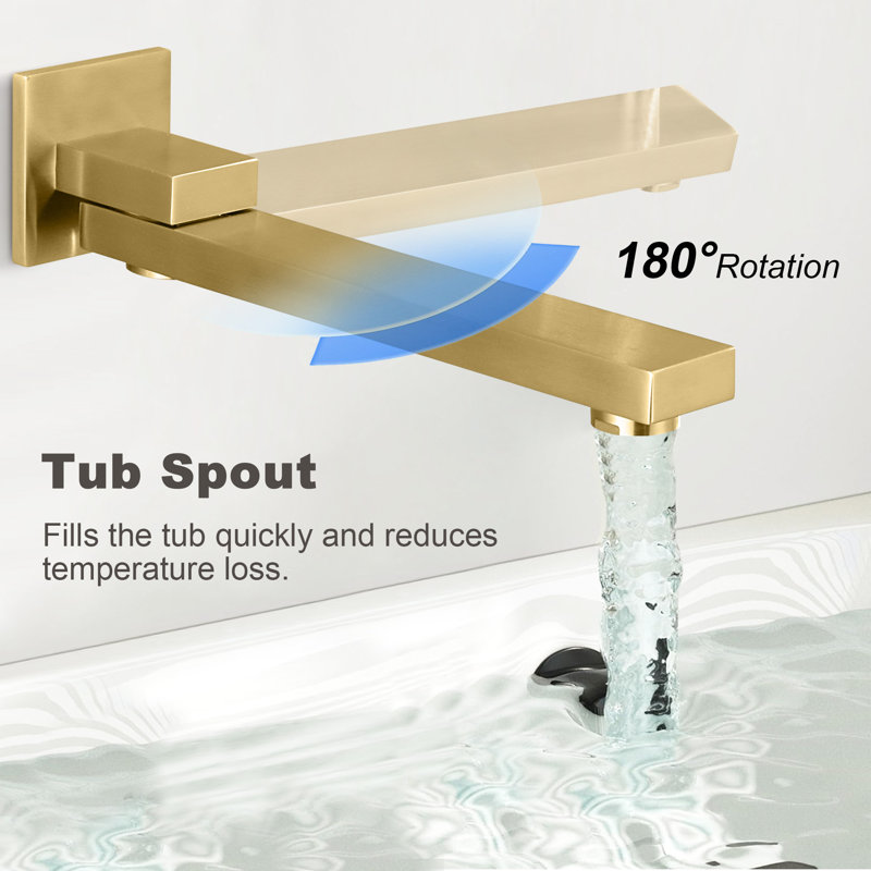 Diverter Accent, Brushed Gold