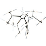 Keltner 20 - Light Dimmable Sputnik Modern Linear Chandelier