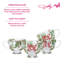 Ensemble de 4 grandes tasses «Have a Holly Dolly Christmas» Holly Dolly