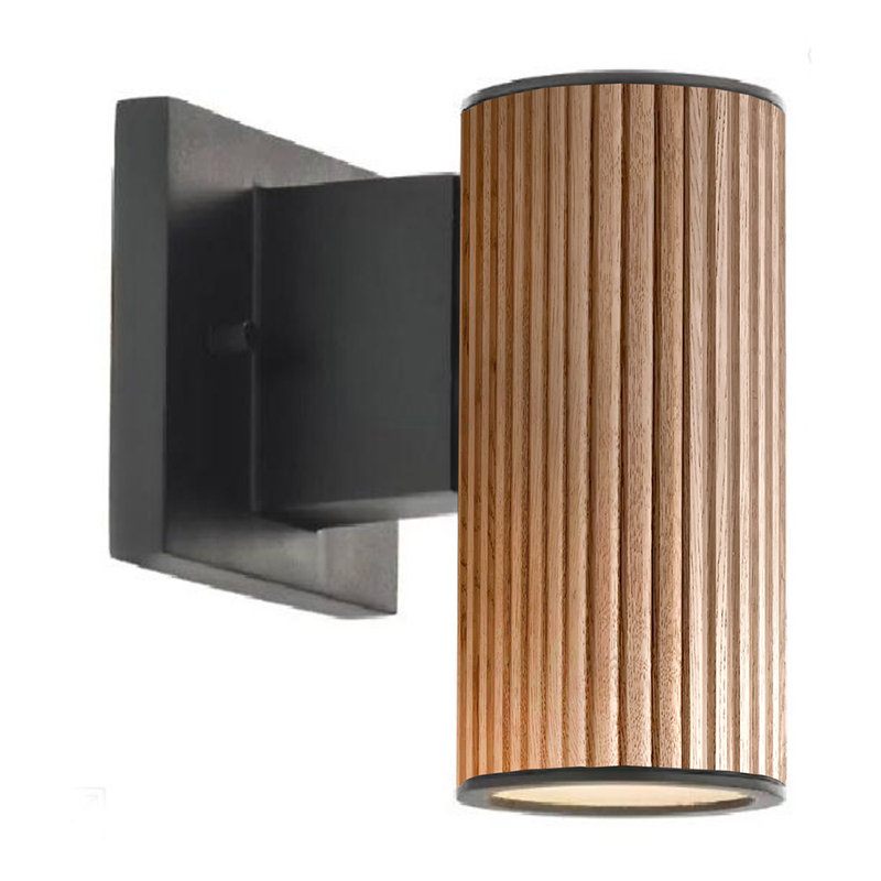Tambo Steel Plug-in Sconce, Natural Ash